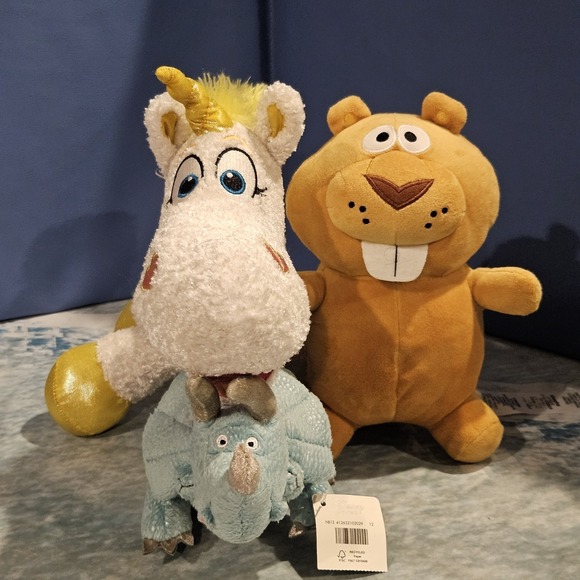 Disney Other - Toy Story Plush Lot Trixie ButtercupToy Story Mania Beaver Disney Pixar